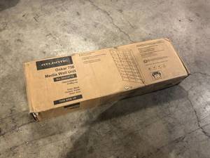Atlantic Oskar Adjustable Media Wall-Unit 756 Maple   Customer Returns See Pictures