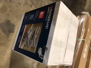 ClosetMaid 27 in. H x 21 in. W White Steel 4-Drawer Wide Mesh Wire Basket  Customer Returns See Pictures