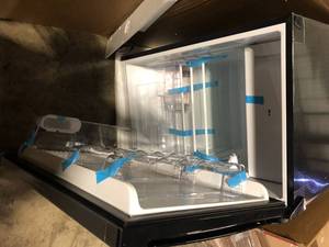 Magic Chef 4.5 cu. ft. Mini Fridge with True Freezer in Stainless Look  Magic Chef 4.5 cu. ft. Mini Fridge with True Freezer in Stainless Look Customer Returns See Pictures