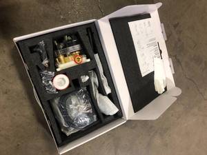 BWE Single-Handle 2-Spray Round High Pressure Shower Faucet in Matte Black (Valve Included) Customer Returns See Pictures