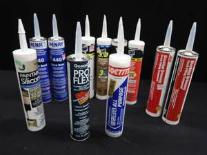 11 NEW ASSORTED CAULKS
