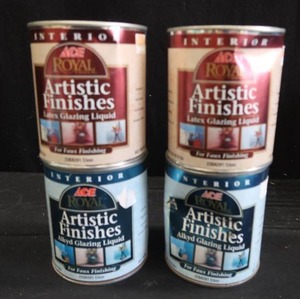 4 NEW CANS OF CLEAR FAUX FINISH