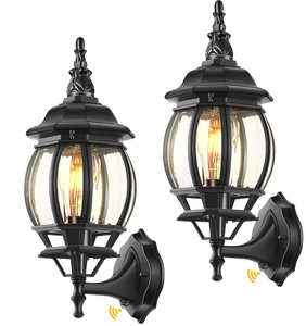 lot 135 image: LOT OF 2 VIANIS Outdoor Garage Lights Wall Mount