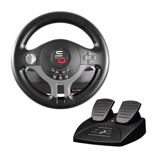 lot 143 image: Superdrive - SV200 Racing steering wheel with pedals and gearshift paddles
