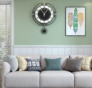 lot 323 image: MEISD Wall Clock for Living Room Decor, 14.6 Inch