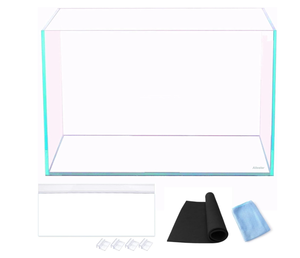 lot 326 image: Ultra Clear Rimless Aquarium Tank 6Gal 14.1 L  10.2 W  10.2 H