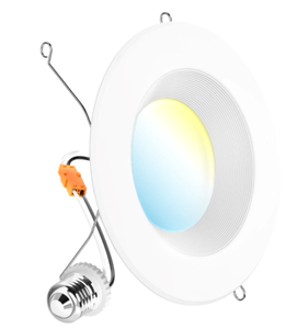 lot 337 image: Lot of 12 Recessed LED Retrofit Lighting, 56 Inch, Baffle