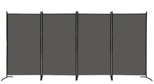 lot 343 image: 4 Panel Privacy Screen Room Dividers