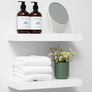 lot 534 image: Homeforia White Floating Shelves for Wall