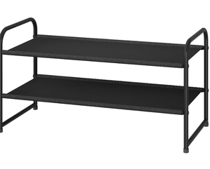 lot 551 image: 2-Tier Stackable Shoe Rack, Fabric
