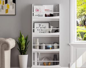 lot 558 image: UTEX Bookshelf 4 Tiers, White