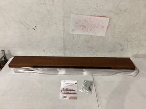 lot 487 image: LOT OF 2 Maple Walnut Floating Shelves