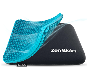 lot 496 image: Zen Bloks Extra Thick Gel Seat Cushion