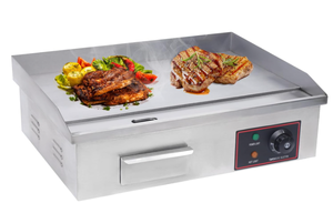 lot 5 image: 3000W Commercial Electric Countertop Griddle Flat Top Grill