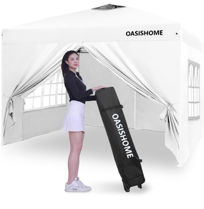 lot 20 image: OASISHOME Pop-up Gazebo Instant Portable Canopy Tent 10x10