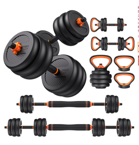 lot 26 image: FEIERDUN Adjustable Dumbbells, 203040507090lbs Free Weight
