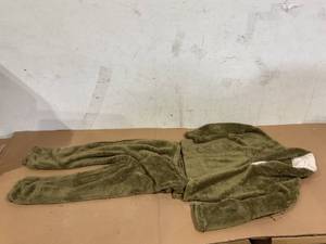 lot 179 image: Size Large Olive Green Fur Jump Suit