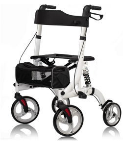 lot 35 image: ELENKER Rollator Walker with Seat, 10Front Wheels