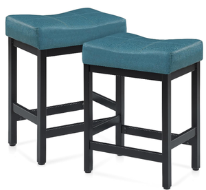 lot 41 image: KATDANS Bar Stools Set of 2, 24 Counter Height