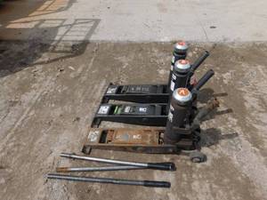3 - Used 8000lb Forklift Jacks - A, B, C