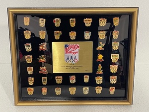 lot 43 image: 1992 Kelloggs U.S. Olympic Collector Pins