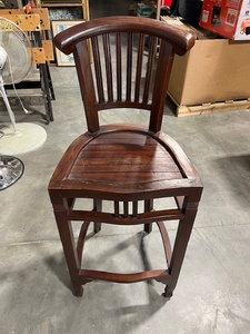 lot 47 image: Wood Bar Stool