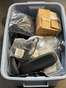 lot 94 image: Tote of Medical Equipment Parts