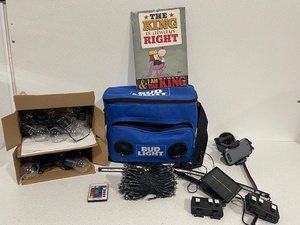 lot 117 image: Cooler Bag, String Lights, Sign