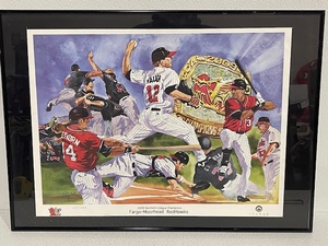 lot 152 image: FM Redhawks Framed Poster