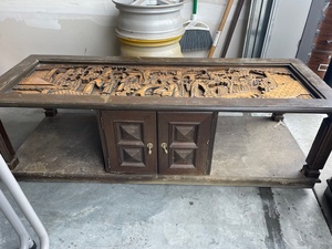 lot 157 image: Coffee Table with Carved Top