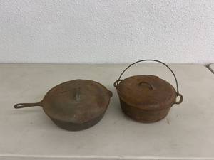 lot 41 image: Cast Iron Pots
