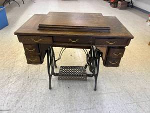 lot 125 image: Damascus Sewing Cabinet