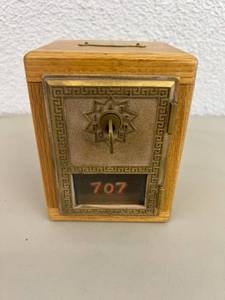 lot 130 image: Coin Bank with Key