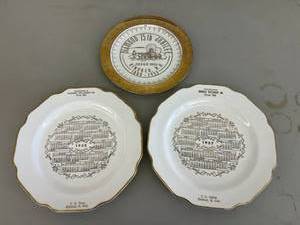 lot 137 image: Kindred ND Souvenir Plates