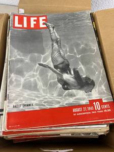 lot 158 image: Box of Life Magazines