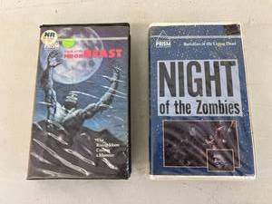 lot 163 image: Rare VHS Horror Tapes