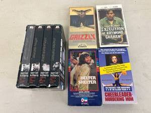 lot 164 image: Rare VHS Horror Tapes