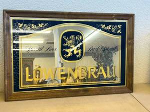 lot 223 image: Lowenbrau Mirror