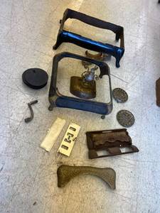 lot 225 image: Cast Iron Stove Parts