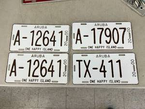 lot 250 image: Aruba License Plates