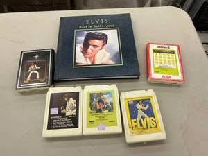 lot 271 image: Elvis Book & 8 Track Tapes