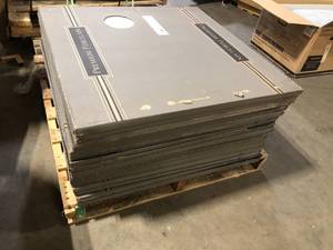 lot 10 image: 18 Boxes of  Calacatta Kofi White 35 in. x 35 in. Polished Porcelain Floor and Wall Tile (17.01 sq. ft.Case) by MSI  Customer Returns See Pictures