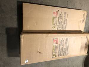 lot 13 image: 87 in. Tall x 47.2 in. W Black Wood 16-Shelf Accent Bookcase Bookshelf With Door Cabinets, Open Shelves Customer Returns See Pictures