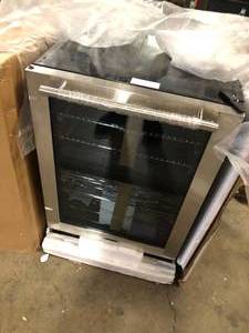 lot 38 image: Magic Chef 44 Bottle Dual Zone Wine Cooler in Stainless Steel   Customer Returns See Pictures
