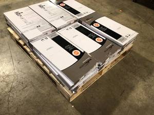 lot 4 image: Pallet of TrafficMaster Seashore Wood 4 MIL x 12 in. W x 24 in. L Peel and Stick Water Resistant Vinyl Tile Flooring (20 sqftcase)   Customer Returns See Pictures
