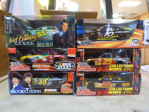 6 NASCAR Die-Cast Cars