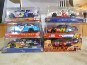 6 NASCAR Die-Cast Cars