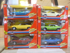 6 Johnny Lightning Die-Cast Muscle Cars