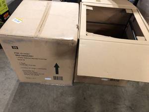 Lot of StyleWell Natural Woven Hyacinth Counter Stool with Low Back  Customer Returns See Pictures