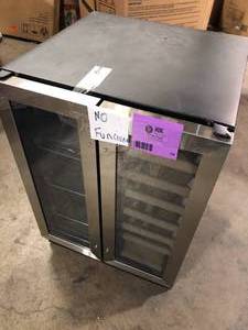 Vissani Dual Zone 24 in. Built-in 27-Bottle Wine and 60-Can Beverage Cooler in Stainless Steel Does Not Work  Customer Returns See Pictures